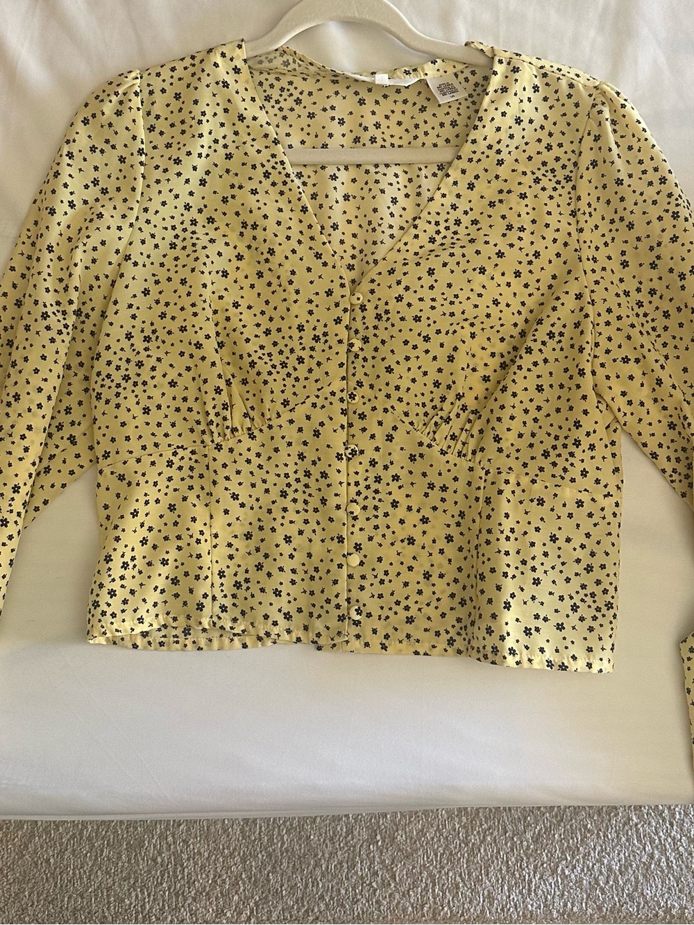 Levi's Yellow Floral Button-Front Blouse